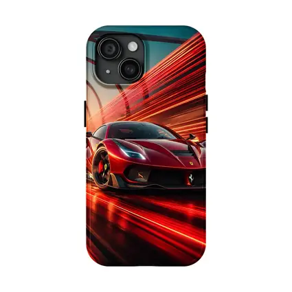 Ferrari SF90 Stradale Red Speed Abstract