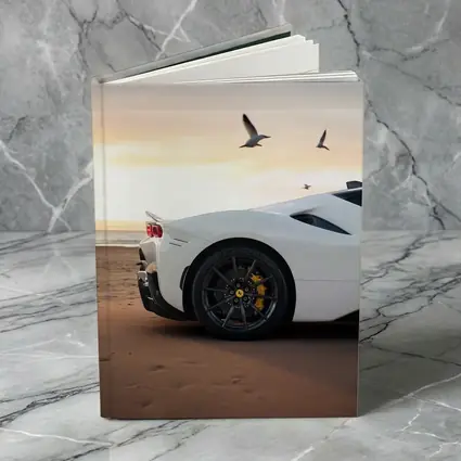 Ferrari SF90 Stradale White Beach Sunset