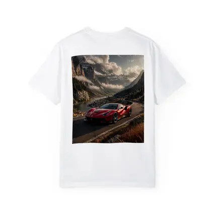 Ferrari F8 Tributo Red Alpine Mountain Road