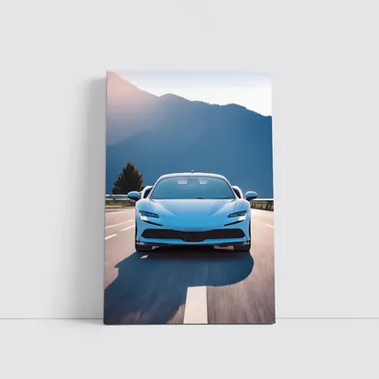 Ferrari SF90 Stradale Blue Mountain Road