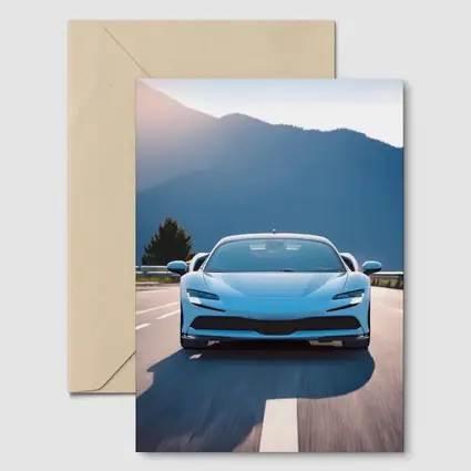 Ferrari SF90 Stradale Blue Mountain Road