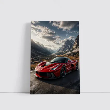 Ferrari LaFerrari Red Supercar Mountain Road