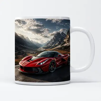 Ferrari LaFerrari Red Supercar Mountain Road