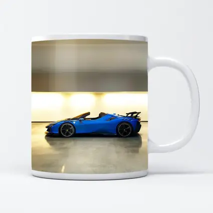 Ferrari SF90 Spider Blue Indoor Garage