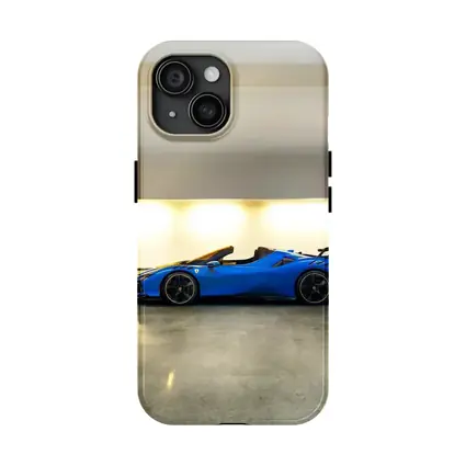 Ferrari SF90 Spider Blue Indoor Garage