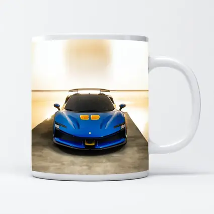 Ferrari SF90 XX Blue Supercar Studio