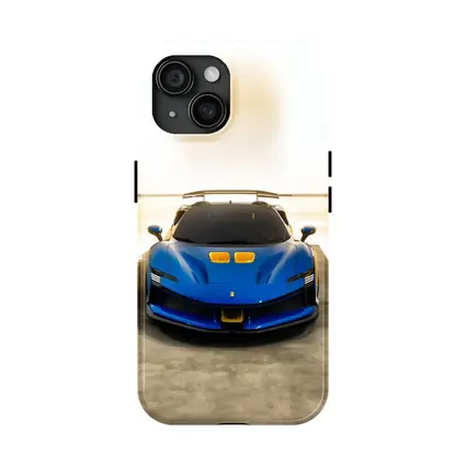 Ferrari SF90 XX Blue Supercar Studio