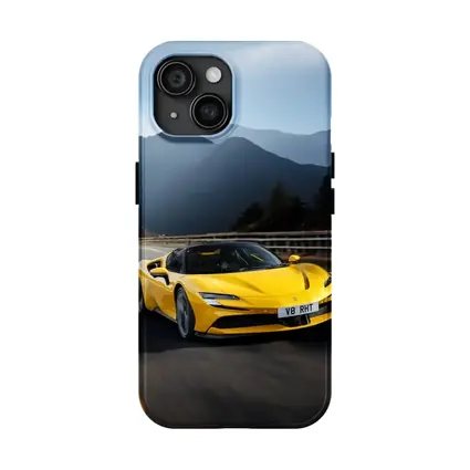 Ferrari SF90 Stradale Yellow Mountain Road