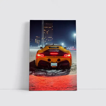 Ferrari SF90 Stradale Snow Night City