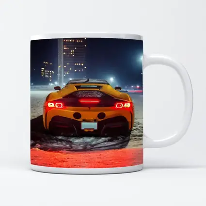 Ferrari SF90 Stradale Snow Night City