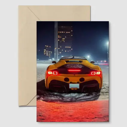 Ferrari SF90 Stradale Snow Night City