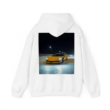 Ferrari SF90 Stradale Yellow Snow Night