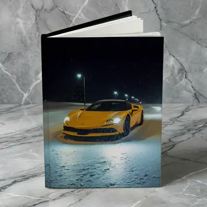 Ferrari SF90 Stradale Yellow Snow Night