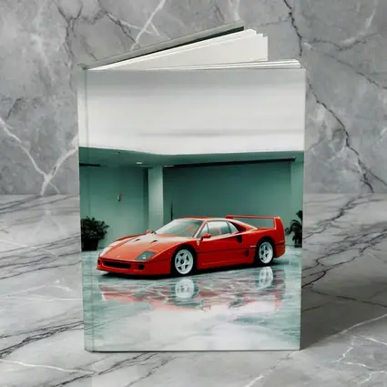 Ferrari F40 Red Parked Indoor Showroom