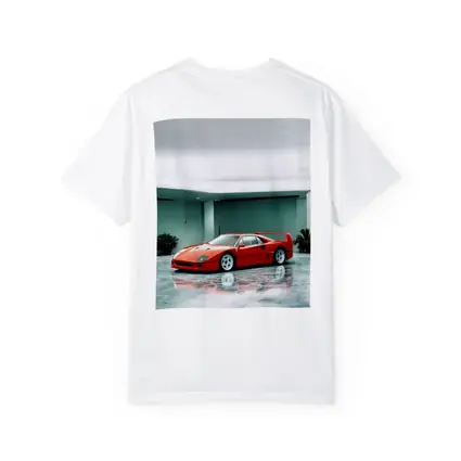 Ferrari F40 Red Parked Indoor Showroom
