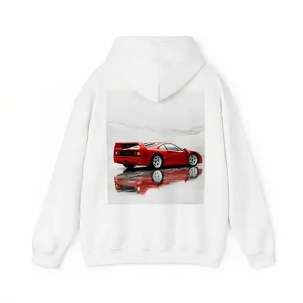 Ferrari F40 Red Marble Surface Reflection