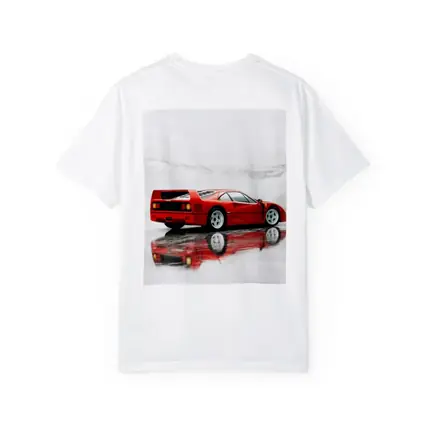 Ferrari F40 Red Marble Surface Reflection