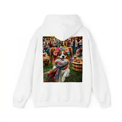 Papillon Dog Flower Crown Festival Outdoor