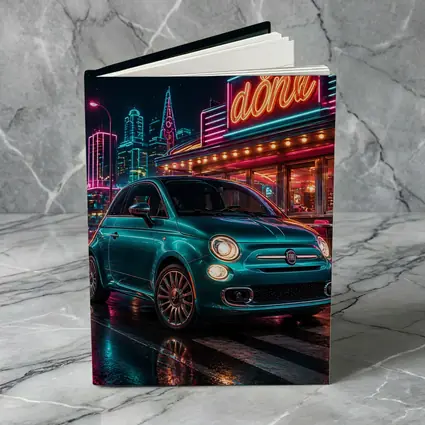 Fiat 500 Neon Diner Night City