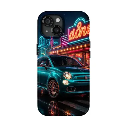 Fiat 500 Neon Diner Night City