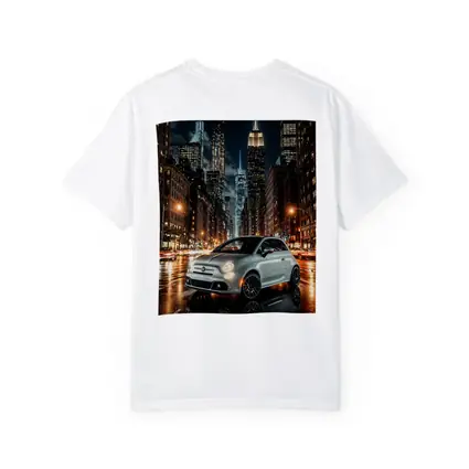 Fiat 500 Silver City Night Street Scene