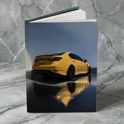 Lexus GS F Yellow Sedan Studio Shot