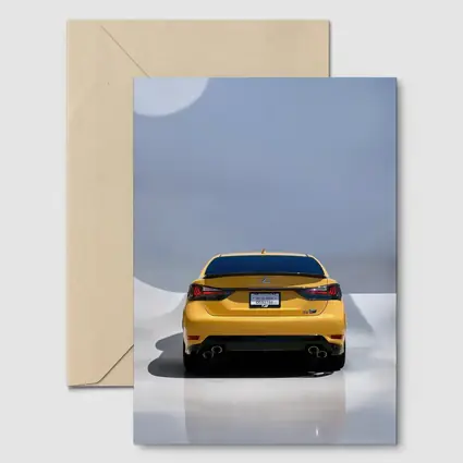 Lexus GS F Flare Yellow Rear Studio