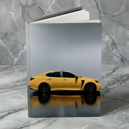 Lexus GS F Yellow Studio Reflective Background