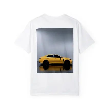 Lexus GS F Yellow Studio Reflective Background