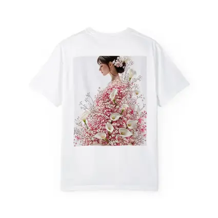 Woman Silhouette Pink Calla Lily Floral Art