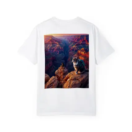 Tabby Cat Hiking Grand Canyon Sunset