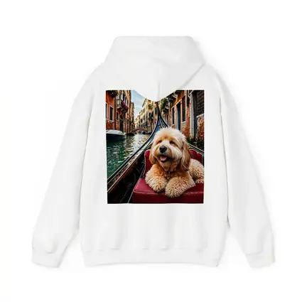 Goldendoodle Dog Riding Gondola Venice Canal