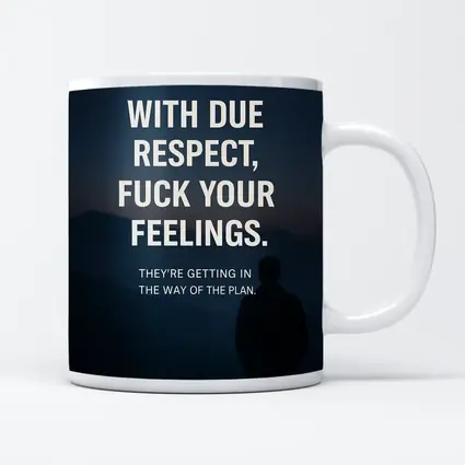 Mindset Discipline Quote Dark Mountain Silhouette