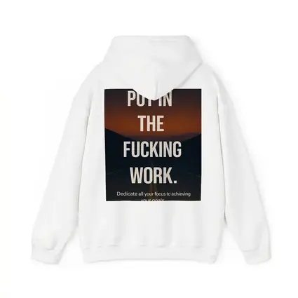 Put In The Work Motivational Road Quote