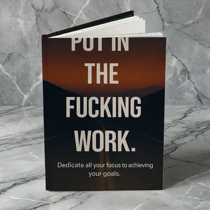 Put In The Work Motivational Road Quote