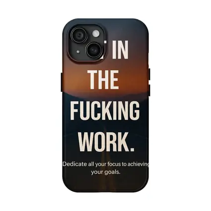 Put In The Work Motivational Road Quote