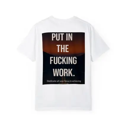 Put In The Work Motivational Road Quote