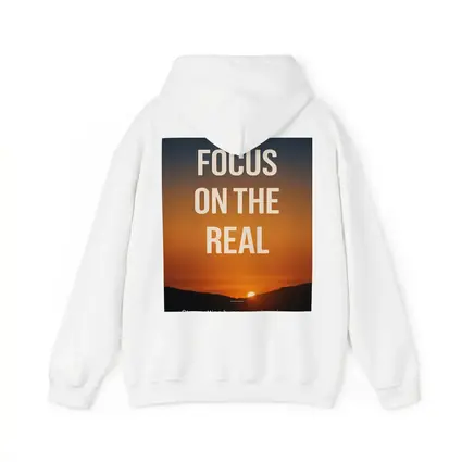 Focus On The Real Mindset Sunset Quote