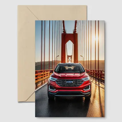 Ford Edge SUV on Golden Gate Bridge