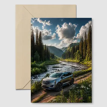 Ford Edge SUV Mountain Valley Forest Drive
