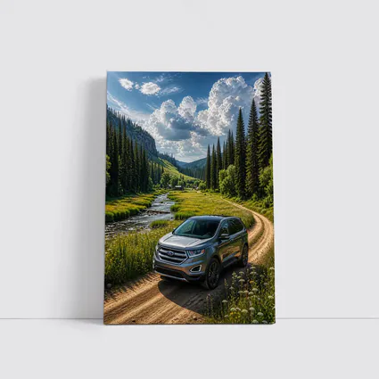 Ford Edge SUV Mountain Valley Dirt Road