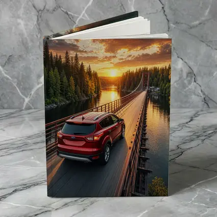 Ford Escape Red SUV Bridge Sunset