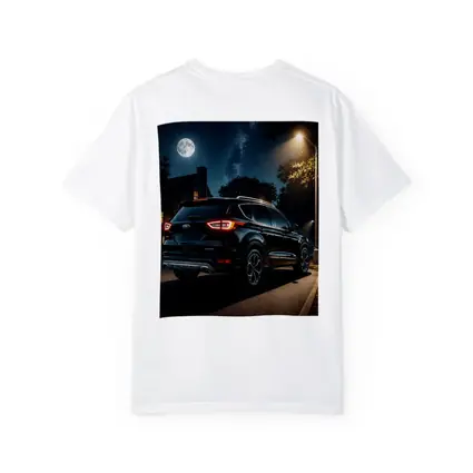 Ford Escape SUV Black Night Moonlit Street