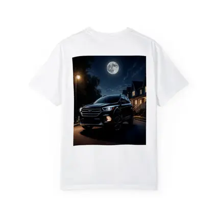 Ford Escape SUV Moonlit Suburban Night