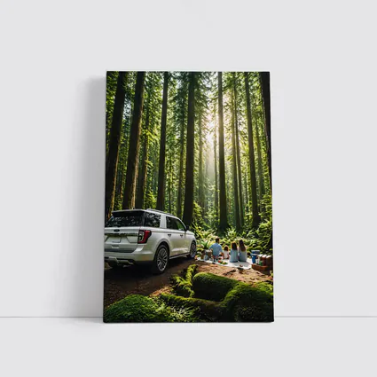 Ford Expedition SUV Forest Family Picnic