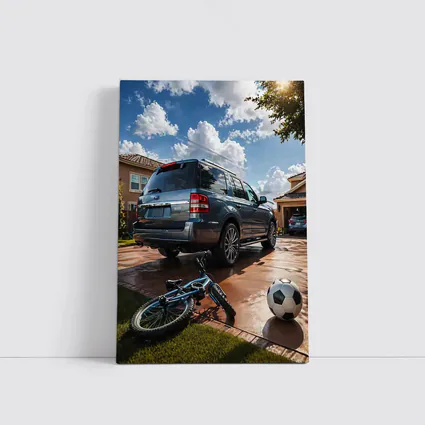 Ford Expedition SUV Suburban Driveway Scene