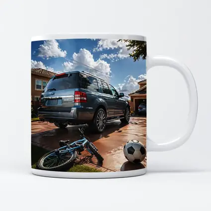 Ford Expedition SUV Suburban Driveway Scene