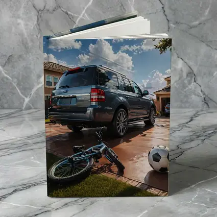 Ford Expedition SUV Suburban Driveway Scene