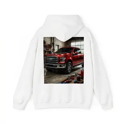 Ford F-150 Red Truck Garage Workshop