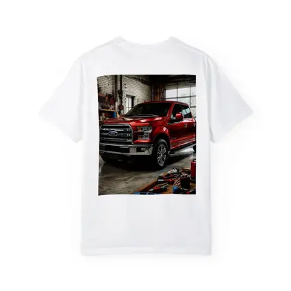 Ford F-150 Red Truck Garage Workshop